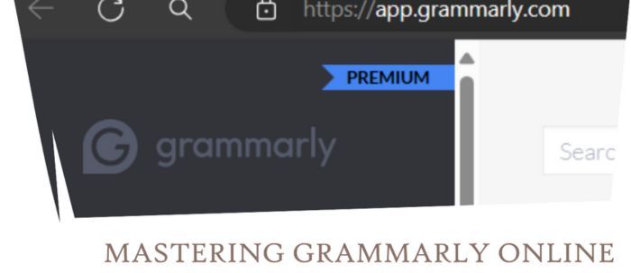 Use Grammarly Online - a screenshot banner image of Grammarly.